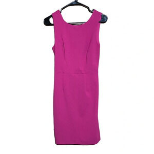 Betsey Johnson‎ Fuchsia Pink Bodycon Pencil Open Back Dress Size 4